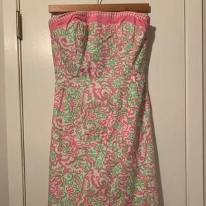 Lilly Pulitzer size 4 strapless dress
